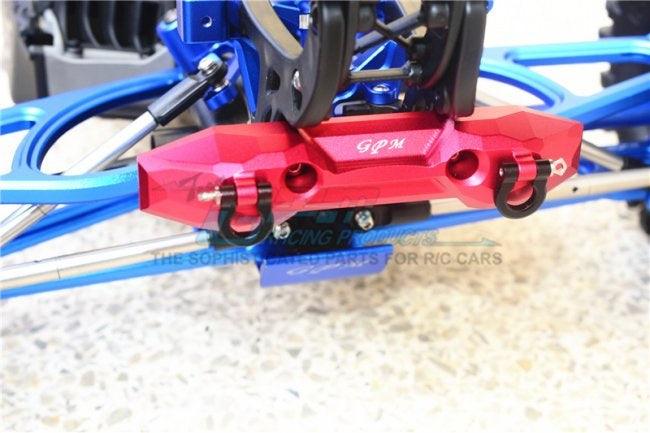 GPM ER2330R-BLUE ALUMINUM REAR BUMPER WITH D-RINGS TRAXXAS E-REVO / REVO - PowerHobby