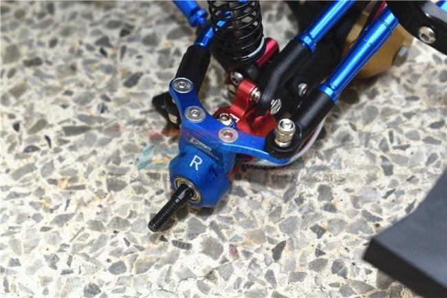 GPM ES021-GUNSILVER ALUMINUM FRONT KNUCKLE ARM ASSOCIATED ENDURO - PowerHobby