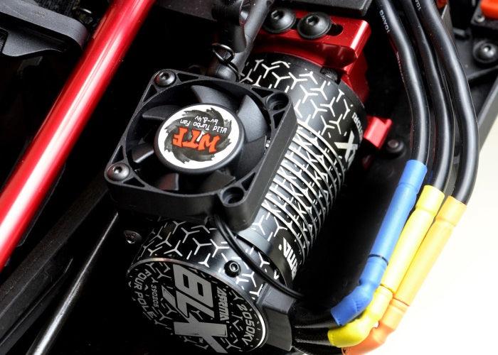 Exotek Racing 1914BLU Exo Fan Mount V2 Clamp On Set For 1/8 Truck And Buggies - PowerHobby