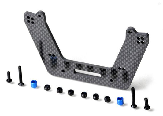 Exotek 1982 Carbon Fiber Front Drag Tower for Shorter 4Tec Shock Traxxas Slash - PowerHobby