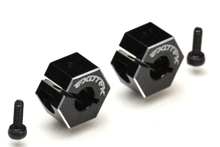Exotek 1989 Drag Rear Clamping 8mm Hex (Black) (2) TLR 22 - PowerHobby