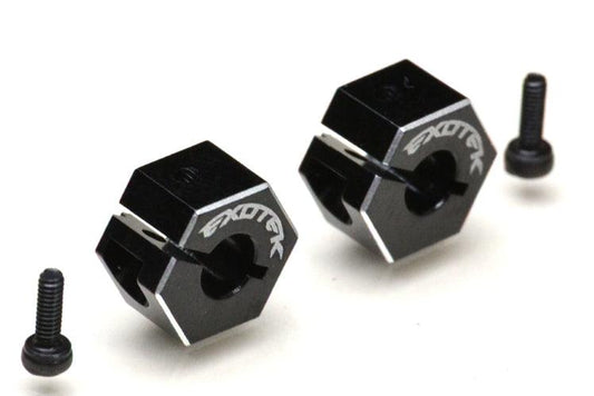 Exotek 1989 Drag Rear Clamping 8mm Hex (Black) (2) TLR 22 - PowerHobby
