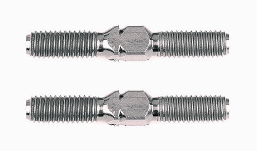 Associated 1418 Titanium Turnbuckles M3x21 mm/0.83 Inches Silver TC7 TC5R TC6 - PowerHobby