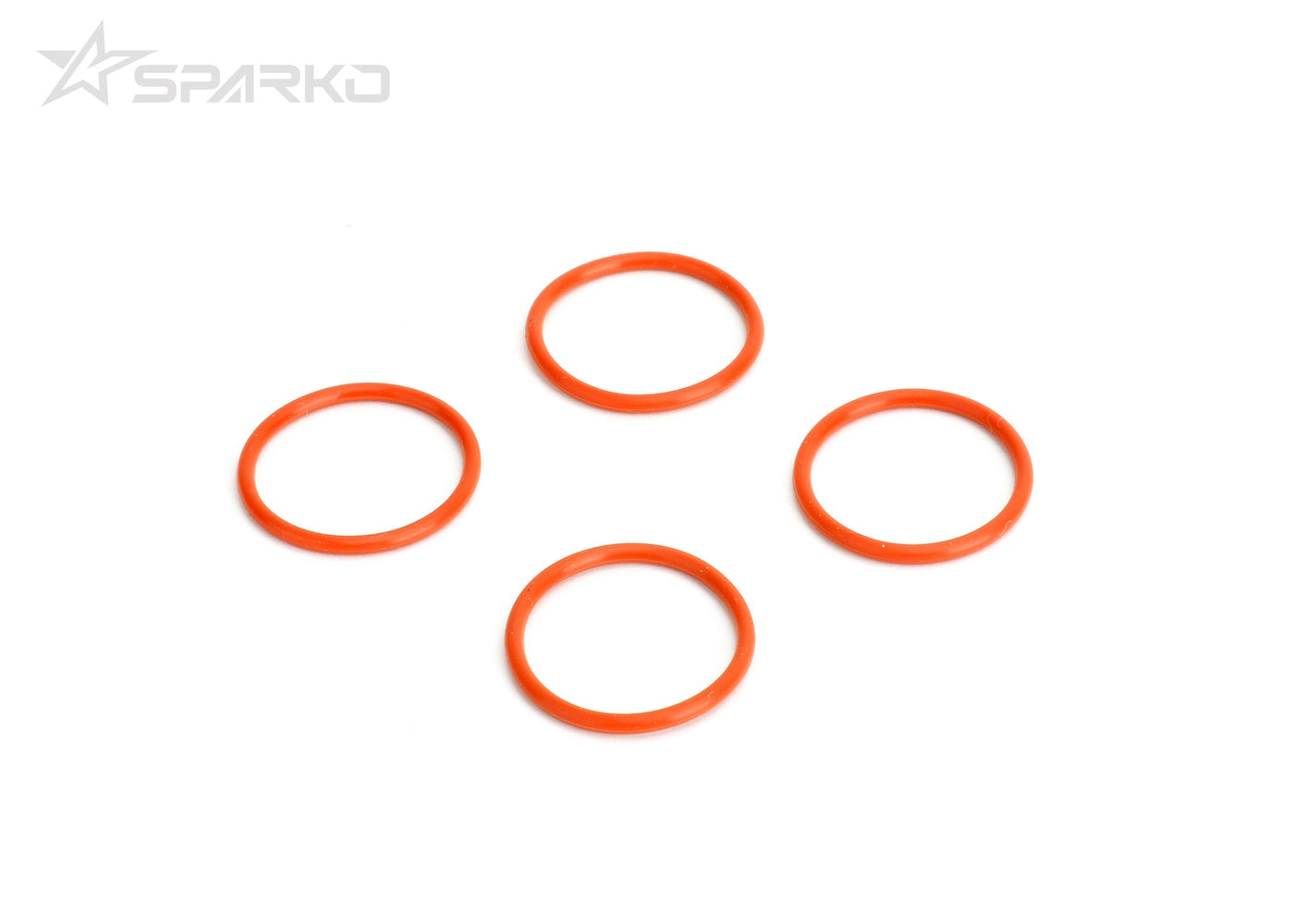 Powerhobby Sparko F8 Shock Spring Adjust Nut O-Ring (4pcs) Orange - PowerHobby