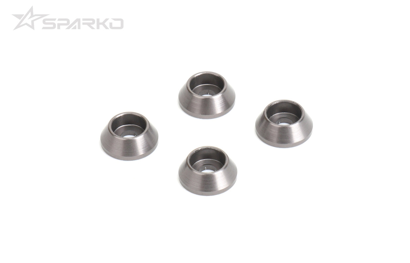 Powerhobby Sparko F8 Aluminum Shock Tower Washers (Titanium Color) - PowerHobby
