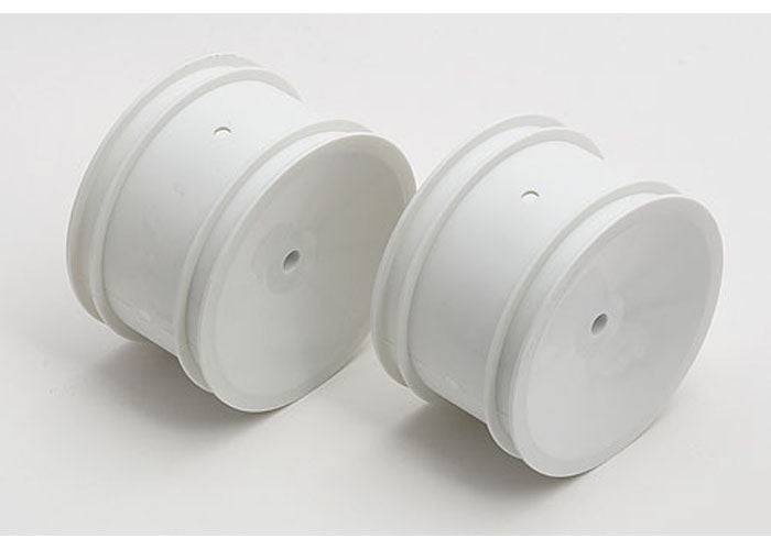 Associated 9589 Rear Dish Wheel White (2) RC10B44 RC10B4 - PowerHobby