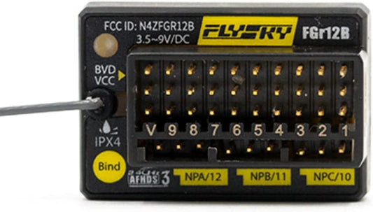 Flysky FGr12B 12CH AFHDS3 Receiver PWM PPM Ibus PL18 NB4 - PowerHobby
