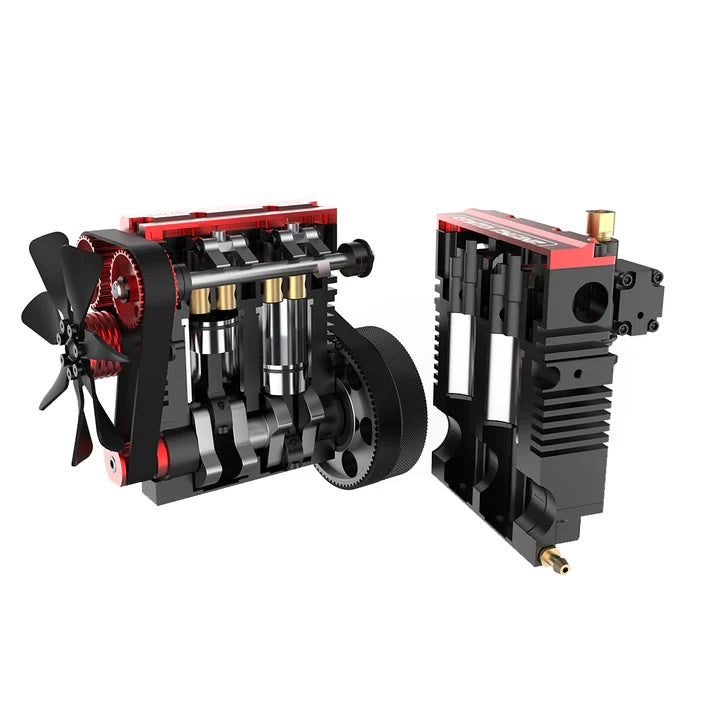 Toyan OTTO FS-L200AC-OT Motor DIY 4 Stroke 2 Cylinder RC Nitro Engine Kit - PowerHobby