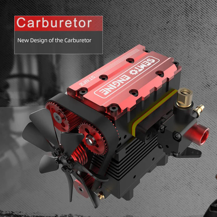 Toyan OTTO FS-L200AC-OT Motor DIY 4 Stroke 2 Cylinder RC Nitro Engine Kit - PowerHobby