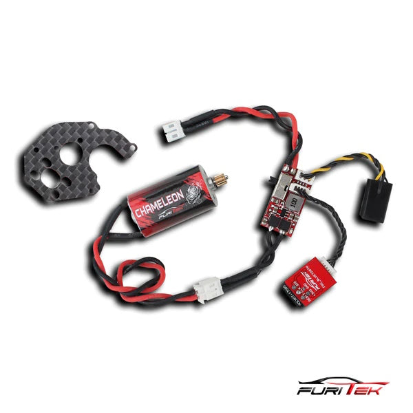 Furitek Igmelon Brushed Motor/ESC Combo w/ Motor Plate Axial SCX24 - PowerHobby
