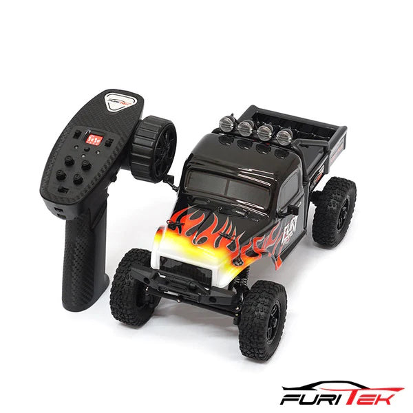 Furitek FX118 Fury Wagon 1/18 RTR Brushless Rock Crawler Black - PowerHobby