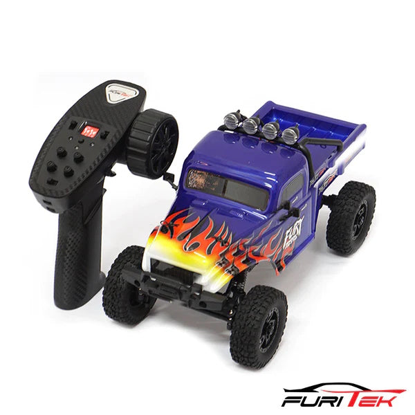 Furitek FX118 Fury Wagon 1/18 RTR Brushless Rock Crawler Blue - PowerHobby
