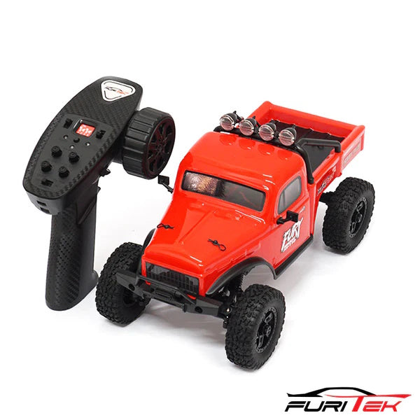 Furitek FX118 Fury Wagon 1/18 RTR Brushless Rock Crawler Red - PowerHobby