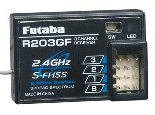 Futaba FUTL7603 R203GF 2.4GHz 3-Channel S-FHSS Receiver 2PL 3PL 4PL 6J - PowerHobby
