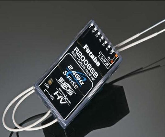 Futaba FUTL7608 R2008SB S.Bus 8-Channel 2.4GHz S-FHSS Aircraft Receiver - PowerHobby