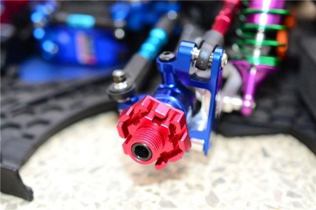 GPM ALUMINUM WHEEL HEX CLAW (0MM) TRAXXAS XO-01 SUPERCAR BLUE - PowerHobby