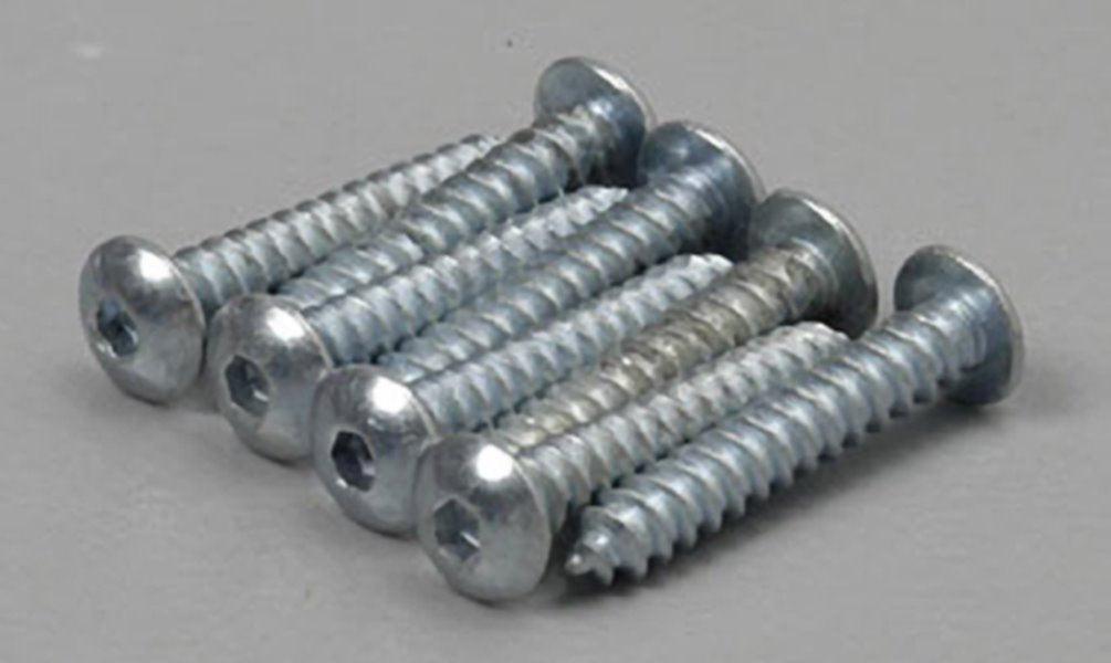 Great Planes GPMQ3122 Button Head Sheet Metal Screws 2x1/2" (8) - PowerHobby