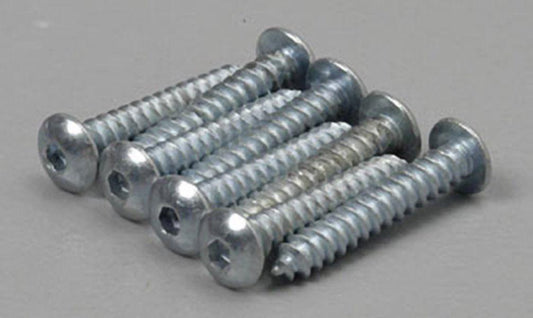 Great Planes GPMQ3122 Button Head Sheet Metal Screws 2x1/2" (8) - PowerHobby