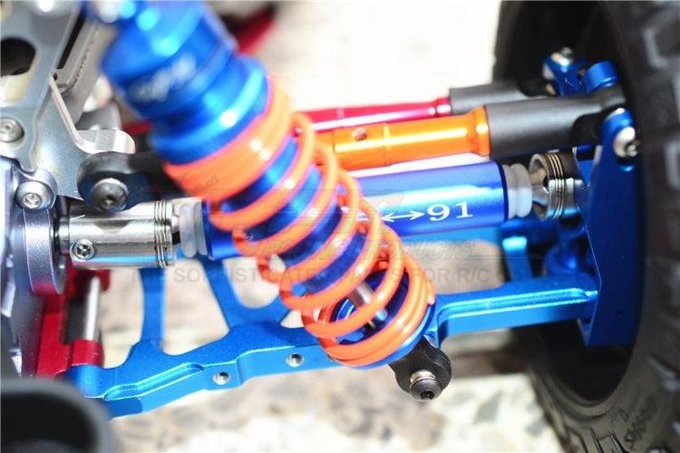 Gpm Stainless Steel 304+Aluminum Front CVD Drive Shaft Blue Traxxas Slash 4X4 - PowerHobby