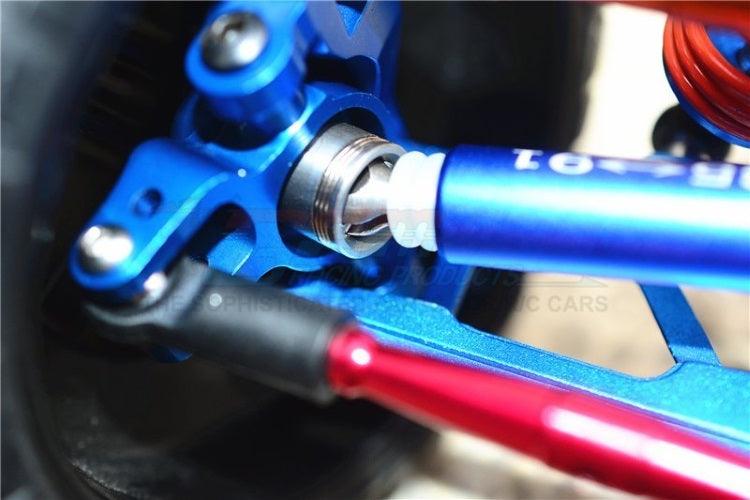 Gpm Stainless Steel 304+Aluminum Front CVD Drive Shaft Blue Traxxas Slash 4X4 - PowerHobby