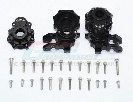 GPM TRX4021-BK Aluminum Front Knuckle Arms Black (1 Pair) Traxxas TRX-4 TRX-6 - PowerHobby