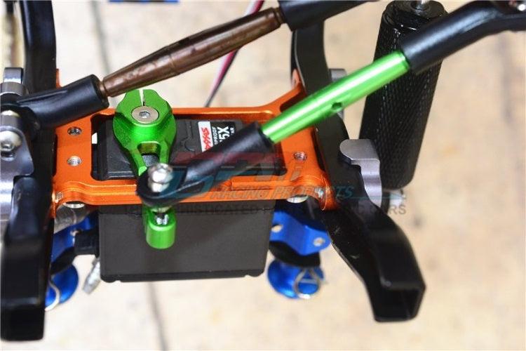 GPM Aluminum Servo Horn 25T (4 Positioning Holes) Blue Traxxas TRX-4 - PowerHobby