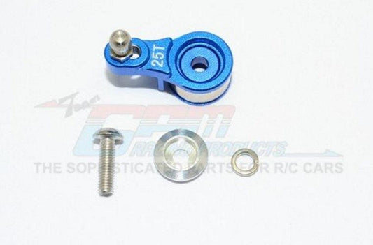 GPM Aluminum Servo Horn W. Built-in Spring Blue (For Locking Diff) Traxxas TRX-4 - PowerHobby