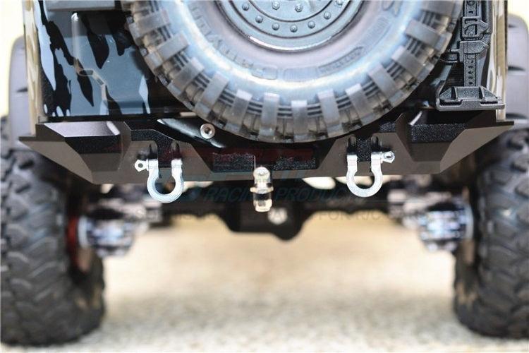 Gpm TRX4330RA-BK Aluminum Rear Bumper w/D-Rings Black Traxxas TRX4 - PowerHobby