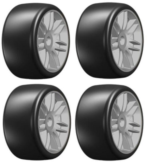 GRP GTK02-S5 GT T02 Slick S5 Medium Mounted Belted Tires (40 1/8 Buggy 17mm - PowerHobby