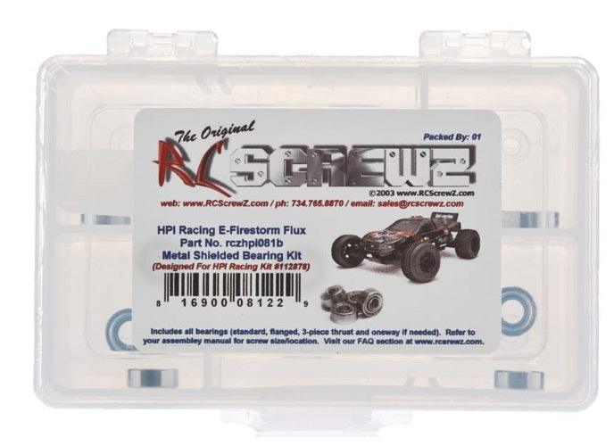 RC Screwz HPI081B Precision Metal Shielded Ball Bearing Kit HPI E-Firestorm Flux - PowerHobby