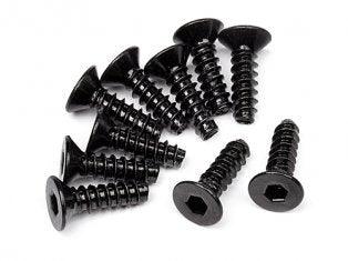 Hot Bodies 94304 Racing TP Flat Head Screw M3x10mm HexSkt Baja 5T(10) Vorza D812 - PowerHobby