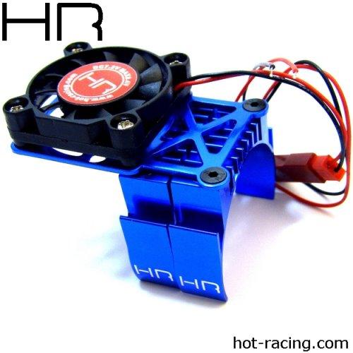 Hot Racing HRAMH550TE06 Blue Multi Mount Fan Heat Sink w/ 36MM Motors - PowerHobby