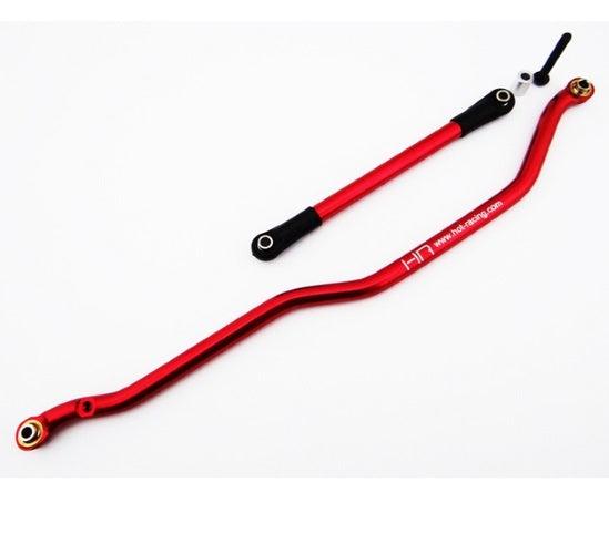 Hot Racing Red Aluminum Fixed Link Steering Rod Axial Wraith Ridgecrest - PowerHobby