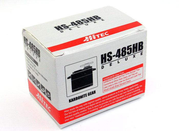 Hitec HS-485HB Deluxe HD BB Karbonite Gear Servo HS485HB / HS485 / 485HB / 485 - PowerHobby