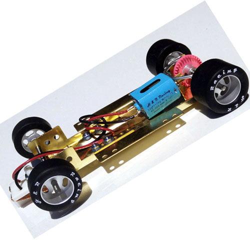 H&R Racing HRCH03 Adjustable Chassis 40,000 RPM Motor Slot Car 1:24 - PowerHobby