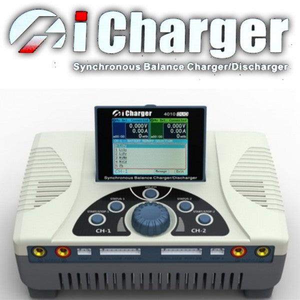 iCharger 4010 Duo 2000W 40A 10S Dual Port Lipo Life Battery Charger DC - PowerHobby