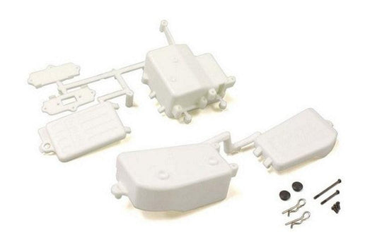 Kyosho IFF001WB Battery & Receiver Box Set (White/MP10/MP9) - PowerHobby