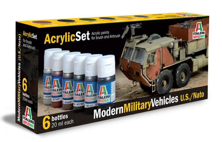 Italeri 442AP Modern Military Vehicles U.S./NATO Acrylic Set - PowerHobby
