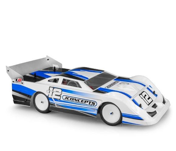 JConcepts 0396 L8 Night Body, 10.25" Wide Late Model Dirt Oval Clear Body - PowerHobby
