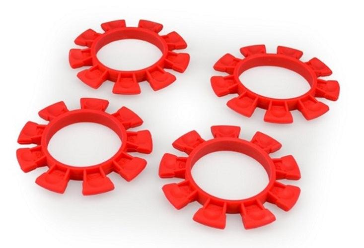JConcepts 22127 Satellite Tire Gluing Rubber Bands Red (2) 1/10th SCT Buggy - PowerHobby