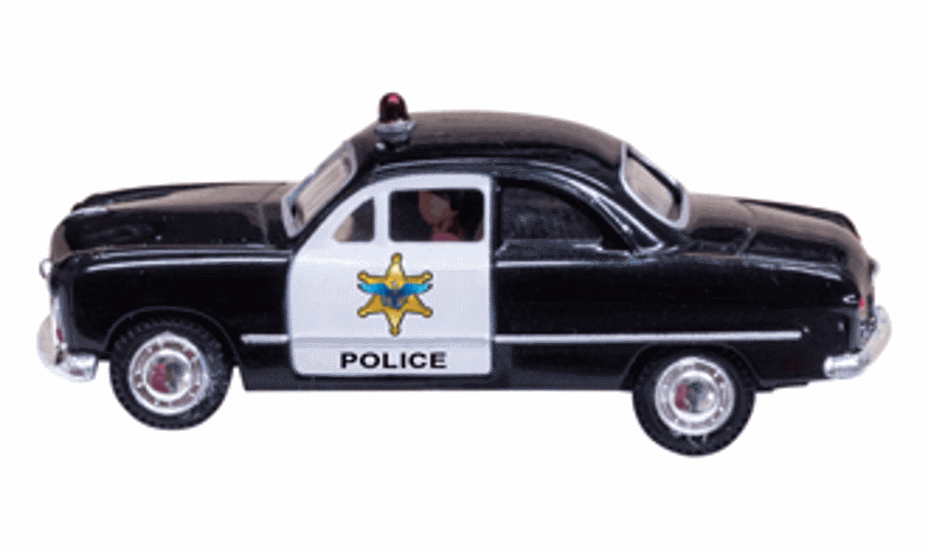 Woodland Scenics JP5613 N Scale Police Car - PowerHobby