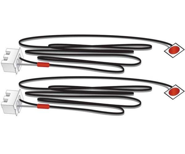 Woodland Scenics JP5739 Just Plug Red Stick-On LED Light (2) - PowerHobby