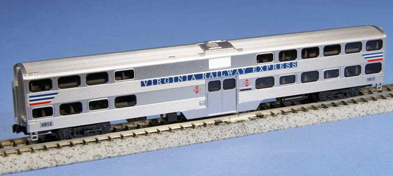 Kato 156-0946 N Gallery Bi-Level Coach Virginia Railway Express #V818 - PowerHobby
