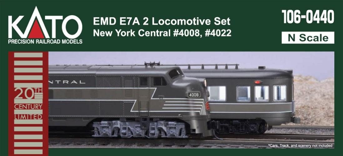 Kato 106-0440 N EMD E7A New York Central 2 Locomotive Set NYC - PowerHobby