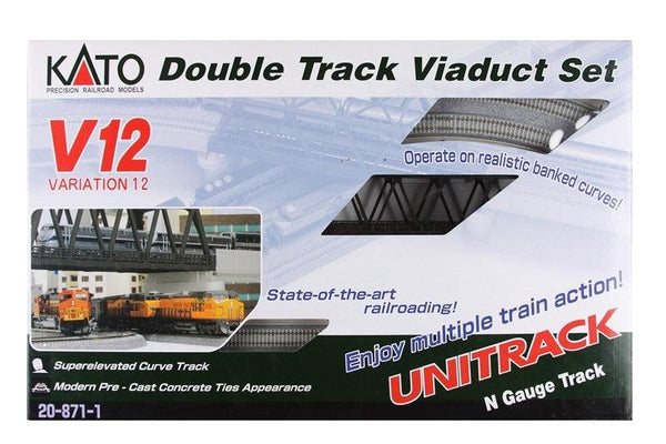 Kato 20-871 N Scale Unitrack Double Track Variation Set 12