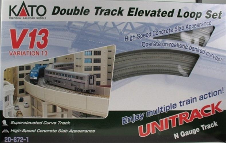 Kato 20-872 N V13 Double Track Elevated Loop Set (Japanese Packaging Version) - PowerHobby