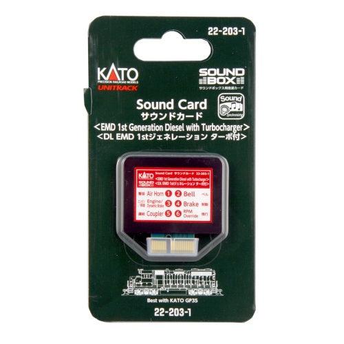Kato 22-203-1 Soundbox Sound Card EMD 1st Generation Diesel w/ Turbocharger - PowerHobby
