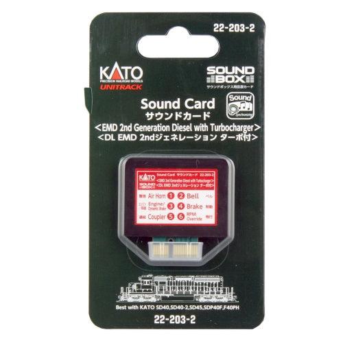 Kato 22-203-2 Soundbox Sound Card EMD 2nd Generation Diesel w/ Turboch ...