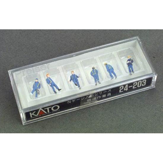 Kato 24-203 Station Attendants Train Figurers [6 pcs] - PowerHobby