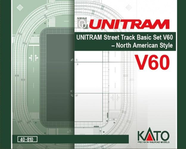 Kato 40-810 N V60 Unitram Street Track Basic Set - PowerHobby